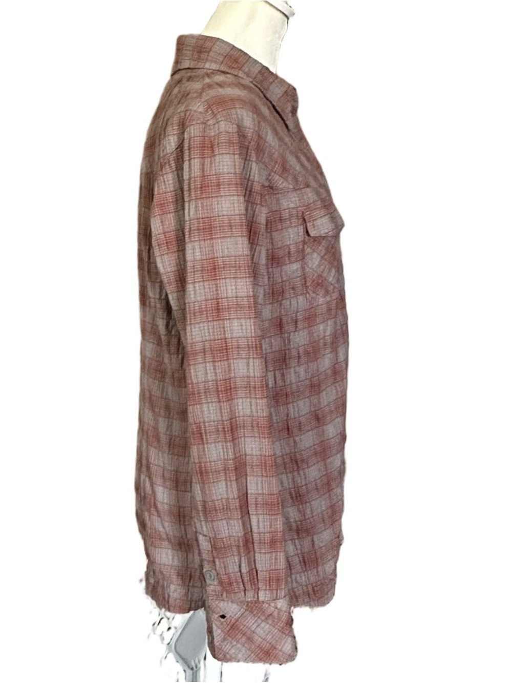 Patagonia Plaid Cotton Button Down Collared Long Sleeve Shirt Size 2 - Picture 3 of 10